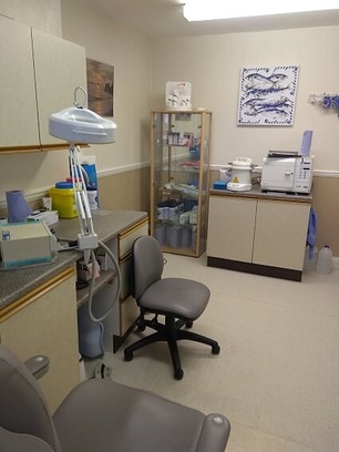 The podiatry centres clinic room.